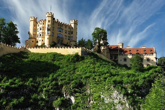Замок Хоэншвангау в Фюссене в Германии
